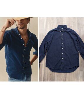 Taylor Stitch | The Jack Shirt in Cross Jacquard Indigo Navy